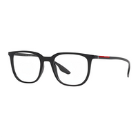 PRADA Plastic Rectangular Eyeglass Frames Men's Black
