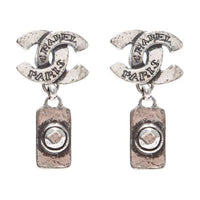 CHANEL 1999 Cc Drop Earrings
