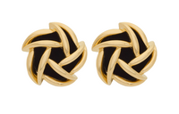 SAINT LAURENT Earrings Women's Black/Gold