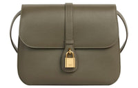 CELINE Tabou Smooth Cow Leather Handbag Shoulder Bag Crossbody Bag Medium Size Women's Dark Olive