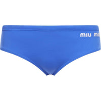 MIU MIU Logo-Embroidered Stretched Bikini Bottoms