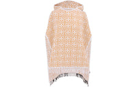 LOUIS VUITTON FW23 Monogram Flower Tile Beach Cape Cloaks Women's Light Brown