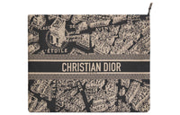 DIOR DiorTravel Technical Fabric Clutch Regular Women's Beige/Black