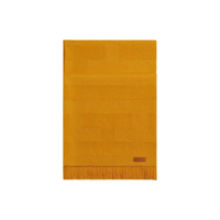 HERMES Cashmere Knit Scarves Women's Ginger Yellow