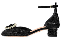 DIOR Chunky Heel High Heels 3.5cm Women's Black