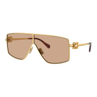 MIU MIU Irregular Shape Sunglasses Unisex Gold