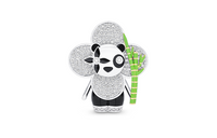 LOUIS VUITTON Vivienne Panda Pendant White Gold Yellow Gold Onyx Lacquer & Diamonds
