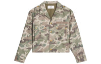 CELINE Cropped Coats Women's Camouflage