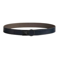 HERMES Calfskin Leather Belts Men's Marine Blue/Gray Width  3.2CM