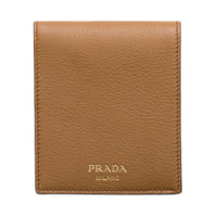 PRADA Leather Wallet Men's Brown