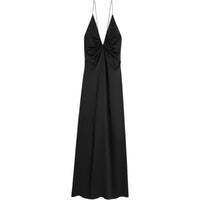 CELINE Long Dress In Silk Satin