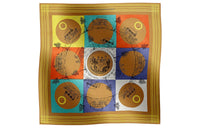 HERMES Silk Scarves Women's Yellow