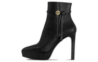 LOUIS VUITTON Ankle Boots 9cm Women's Black