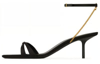 SAINT LAURENT One-Strap Sandals 5.5cm Women's Black
