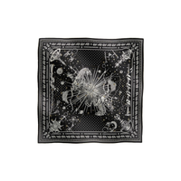 HERMES Silk Scarves Women's Black