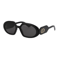 DIOR Irregular Shape Sunglasses Women's Black