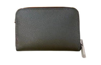 HERMES Cow Leather Card Holder Women's G8 Vert Maquis Forest Green