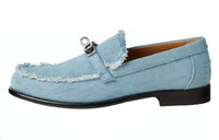 HERMES Destin Loafers Women's Blue