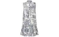 DIOR DIORIVIERA FW24 Sleeveless Dress Women's Navy
