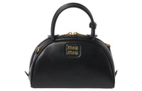 MIU MIU Leather Handbags Shoulder Bag Crossbody Bag Women's Black