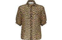 DIOR Shirt Women's Beige Leopard Print