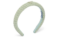 PRADA Triangle Logo Woven Wicker Headband