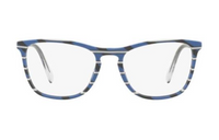 PRADA Plastic Rectangular Eyeglass Frames Men's Blue