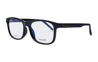 SAINT LAURENT Acetate Irregular Shape Eyeglass Frames Women's Black