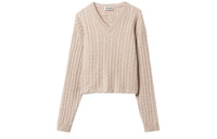 MIU MIU FW23 Cashmere Sweater Women's Lime Gray Stone