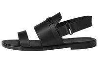 HERMES Strap Sandals Men's Black
