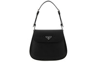 PRADA Leather Crossbody Bag Shoulder Bag Regular Women's Black