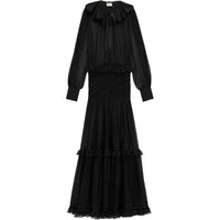 SAINT LAURENT Long Sleeved Dresses Women's Black