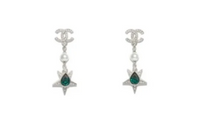 CHANEL Earrings Women's Silver
