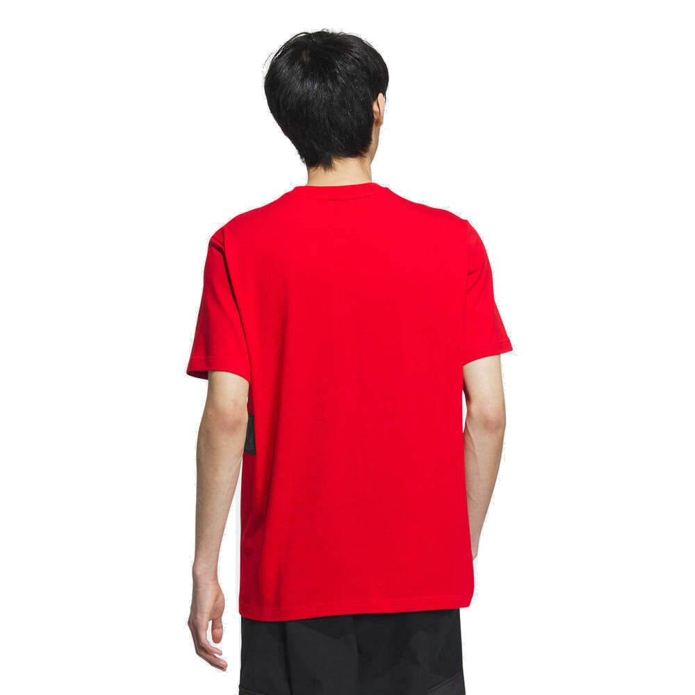 adidas Graphic T-Shirt Asia Sizing 'Red Black' IT3993