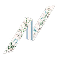 DIOR Mulberry Silk Scarves Women's Light Blue