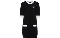 PRADA Short-Sleeved Dresses Women's Black