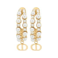 DIOR Metal Earrings Women's Gold