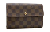 LOUIS VUITTON Leather Wallet Women's Brown