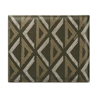 DIOR CD Diamond Smooth Calf Leather Wallet Men's Khaki