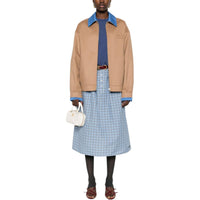MIU MIU Casual Long Skirt Women's Blue