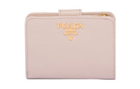 PRADA Saffiano Leather Wallet Small Size Women's Water Lily/Pink
