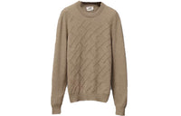 HERMES Cashmere Sweaters Men Desert Yellow