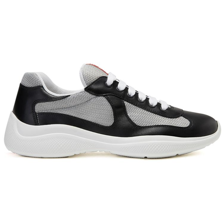 PRADA America's Cup Lightweight Low Top Casual Shoes Men's Black White