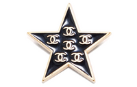 CHANEL 2001 Cc Star Clip on Earrings