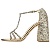 MIU MIU One Strap Sandals 11.5cm Women's Gold