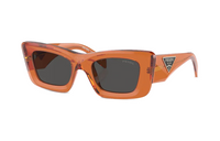 PRADA Irregular Shape Sunglasses Women's Orange