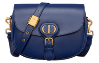 DIOR Bobby Smooth Finish Cow Leather Crossbody Bag Shoulder Bag Women's Royal Blue