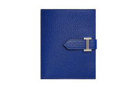HERMES Bearn Mysore Goat Skin Wallet Women's 7T Electric Blue