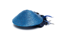 SAINT LAURENT Pre Owned 1970s Feather detailing Woven Hat