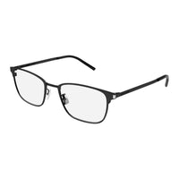 SAINT LAURENT Metal Rectangular Eyeglass Frames Men's Black